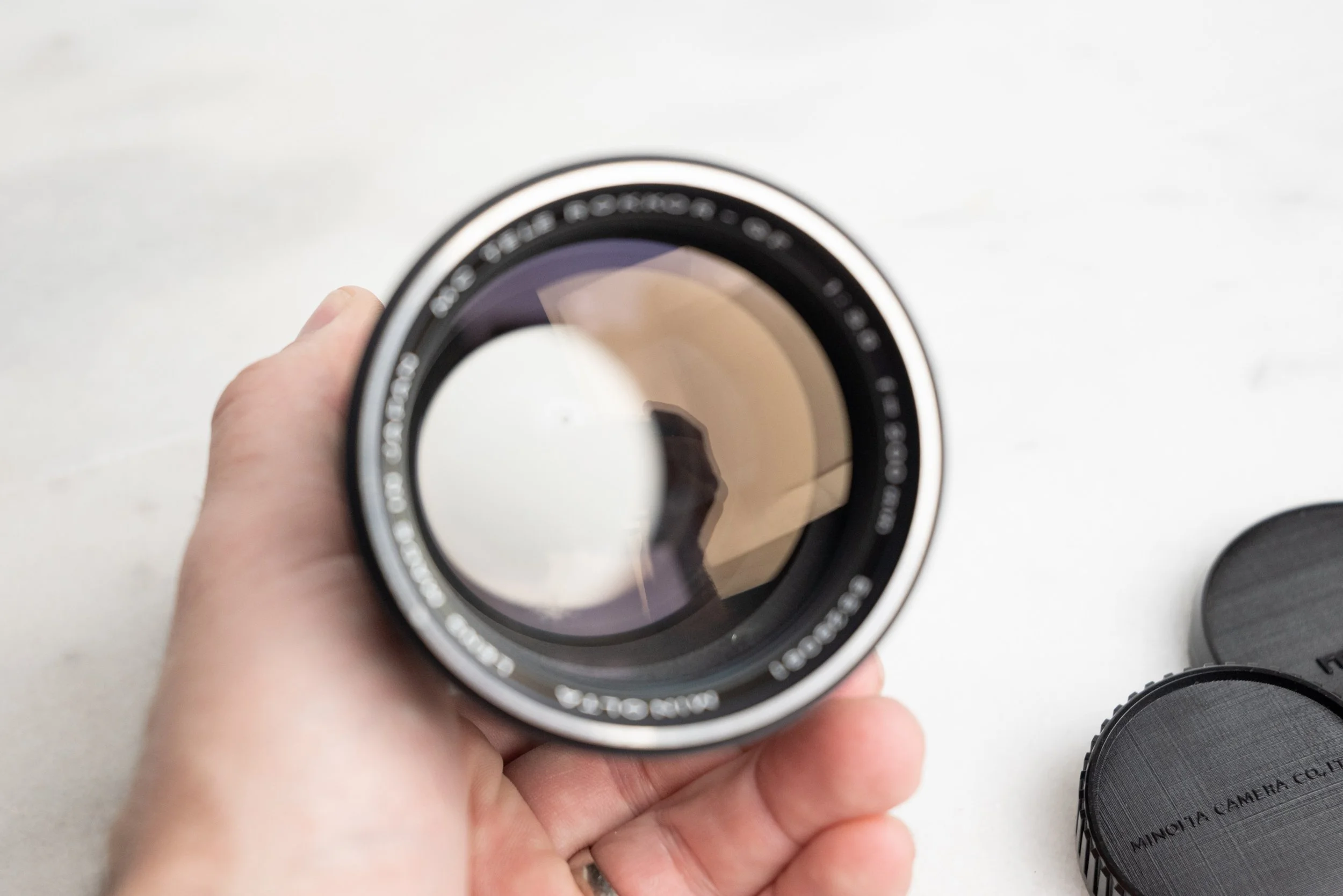 Minolta MC Tele Rokkor QF 200mm F/3.5 Lens with Both Caps — F Stop